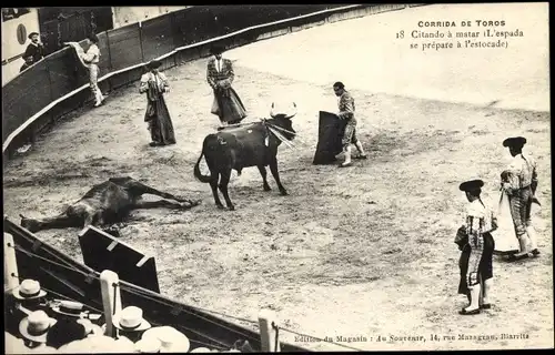 Ak Corrida de Toros, Citando a matar, Stierkampf