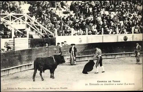 Ak Corrida de Toros, Entrando ou tirandose a matar, Stierkampf