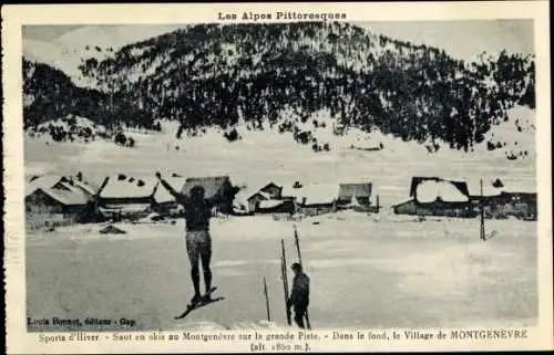 Ak Montgenèvre Hautes Alpes, Sports d'Hiver, Saut en skis, Skispringer