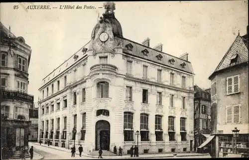 Ak Auxerre Yonne, Hotel des Postes