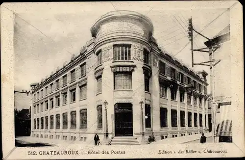 Ak Châteauroux Indre, Hotel des Postes