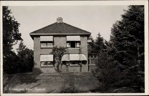 Ak Grootegast Groningen, Herv. Pastorie