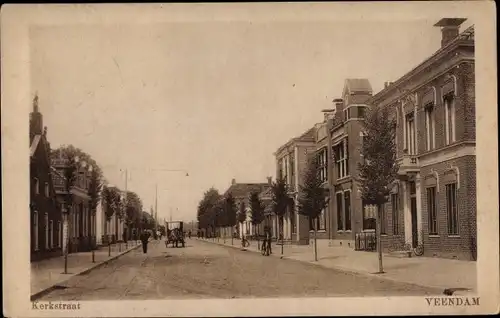 Ak Veendam Groningen, Kerkstraat