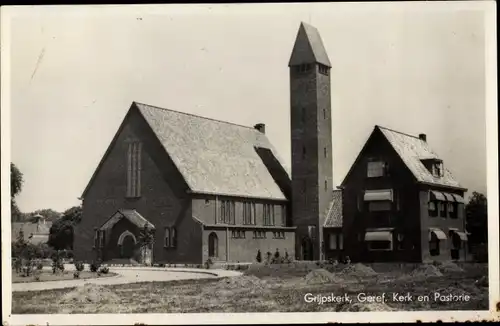 Ak Grijpskerk Groningen, Geref Kerk, Pastorie