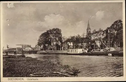 Ak Doetinchem Gelderland, Ijsselkade, Kantoor Tielman