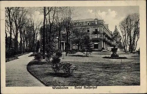 Ak Wiesbaden in Hessen, Hotel Kaiserhof