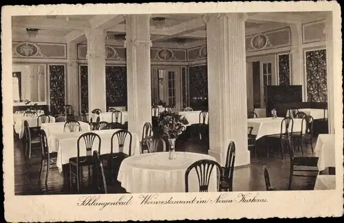 Ak Schlangenbad im Taunus Hessen, Weinrestaurant im Neuen Kurhaus