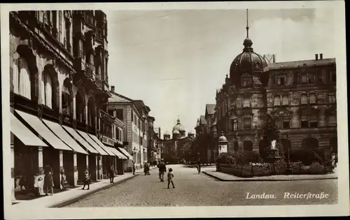 Ak Landau in der Pfalz, Reiterstraße