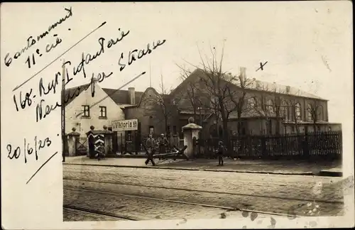 Foto Ak Cantonment 11. Compagnie. 168 eme Regiment d'Infanterie, Neudorfer Straße, 1923, Viktoria 99