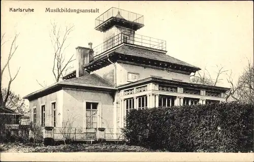Ak Karlsruhe in Baden Württemberg, Musikbildungsanstalt