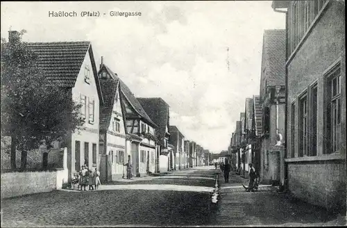 Ak Haßloch in der Saarpfalz, Gillergasse