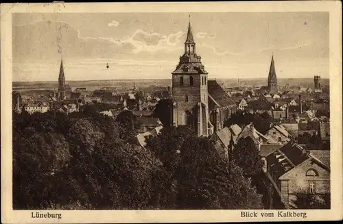 Ak Lüneburg in Niedersachsen, Blick vom Kalkberg