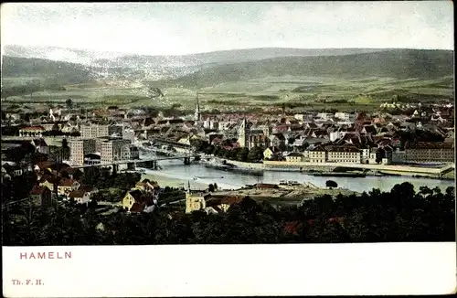 Ak Hameln in Niedersachsen, Panorama