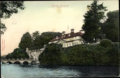 Ak Bad Pyrmont in Niedersachsen, Schloss, Stengel