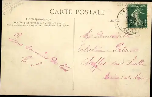 Ak Jarzé Maine et Loire, La Poste