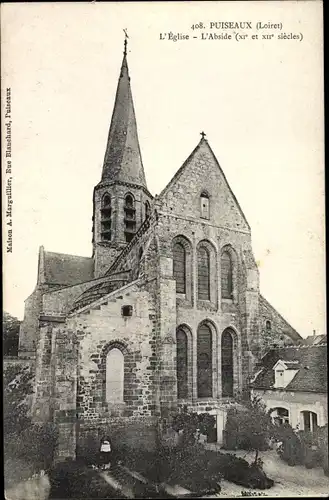 Ak Puiseaux Loiret, Kirche