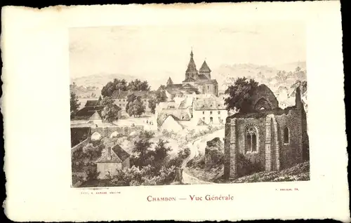 Künstler Ak Chambon Loiret, Vue générale