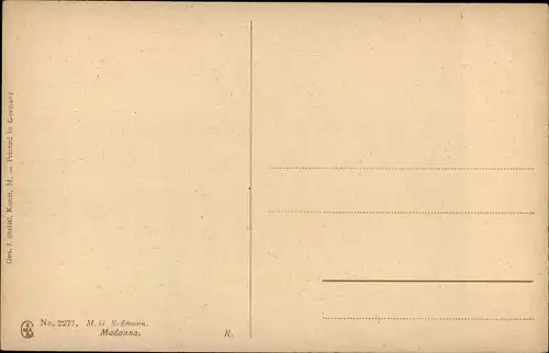 Künstler Ak Roßmann, M. G., Madonna mit Kind