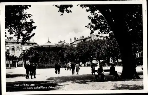 Ak Toulon Var, Place d'Armes, Kiosque de la Musique