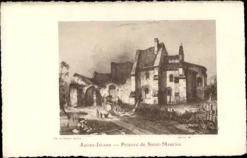 Künstler Ak Autry-Issards Allier, Prieuré de Saint Maurice