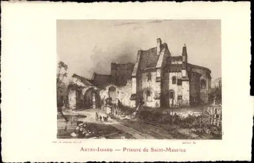 Künstler Ak Autry-Issards Allier, Prieuré de Saint Maurice