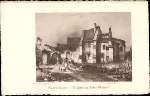 Künstler Ak Autry Issards Allier, Prieuré de Saint Maurice