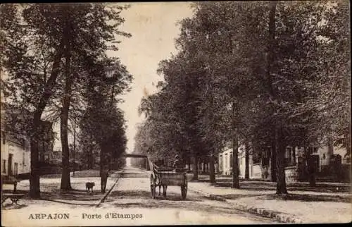Ak Arpajon Essonne, Rue d´Étampes