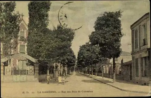 Ak La Garenne Hauts de Seine, Rue des Bois de Colombes