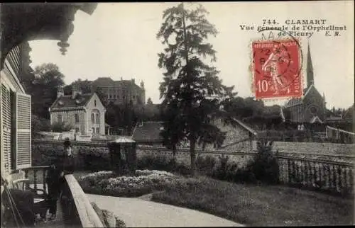 Ak Clamart Hauts de Seine, Vue Générale de l´Orphelinat de Fleury