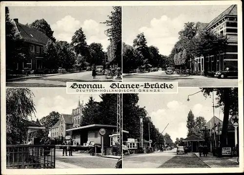 Ak Gronau in Westfalen, Grenzübergang Glaner Brücke, Restaurant B. Verspohl