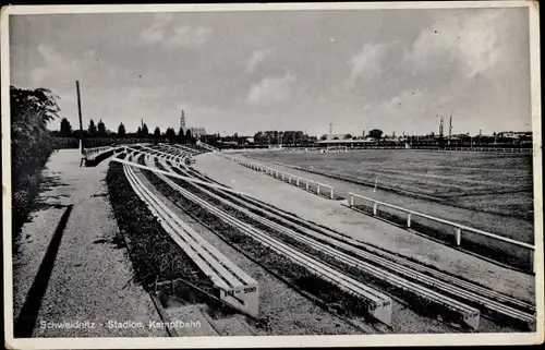 Ak Świdnica Schweidnitz Schlesien, Stadion, Kampfbahn