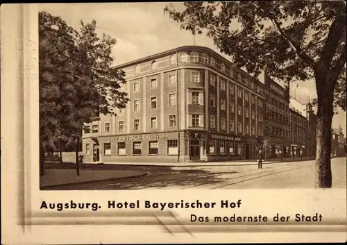 Ak Augsburg in Schwaben, Hotel Bayerischer Hof