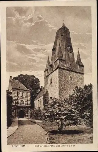 Ak Bad Bentheim in Niedersachsen, Catharinenkirche, zweites Tor