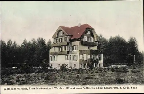 Ak Villingen Schwenningen im Schwarzwald, Waldhaus Quincke, Außenansicht