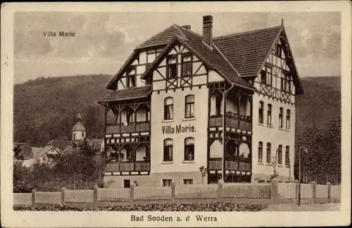 Ak Bad Sooden an der Werra, Villa Marie, Außenansicht