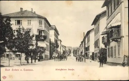 Ak Bad Soden am Taunus, Königsteiner Straße