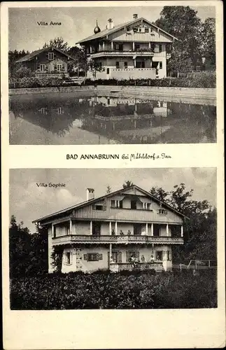 Ak Mühldorf am Inn Oberbayern, Villa Anna, Villa Sophie, Außenansicht