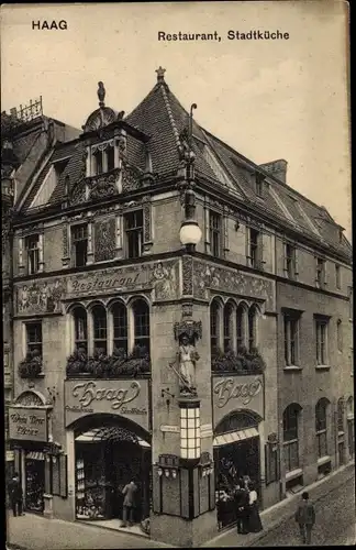 Ak Haag in Oberbayern,  Restaurant, Stadtküche