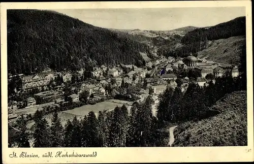 Ak Sankt Blasien im Schwarzwald, südl. Hochschwarzwald, Panorama