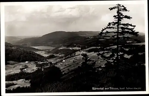 Ak Bärental im Schwarzwald, Bärental mit Titisee, Bad Schwarzwald, Panorama