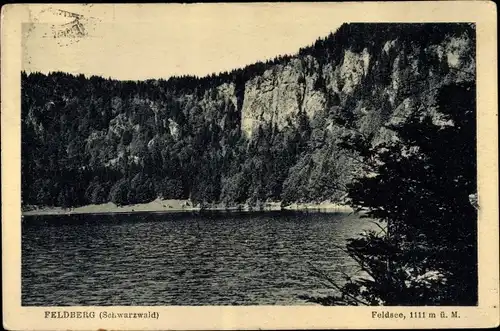 Ak Feldberg im Schwarzwald, Feldsee und Felsen