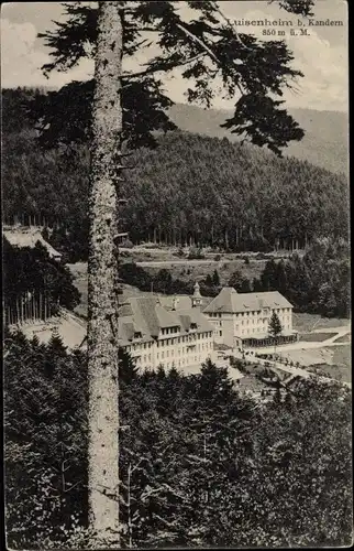 Ak Kandern am Schwarzwald, Luisenheim, Waldpanorama