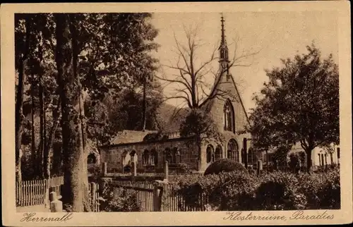 Ak Bad Herrenalb im Schwarzwald, Klosterruine, Paradies