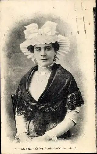 Ak Angers Maine et Loire, Coiffe Pont de Ceaise