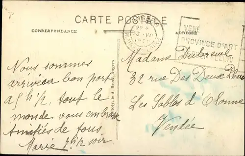 Ak Angers Maine et Loire, Coiffe Pont de Ceaise