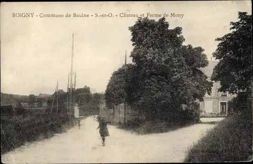 Ak Boigny Loiret, Château et Ferme de Mony