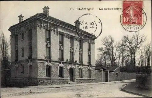 Ak Clamart Hauts de Seine, La Gendarmerie