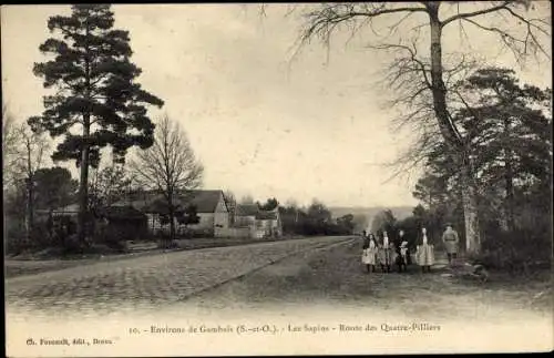 Ak Gambais Yvelines, Les Sapins, Route des Quatre Pilliers