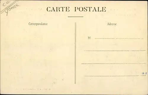 Ak Sens Yonne, Inondations de Janvier 1910, Au Bas du Cours Tarbé