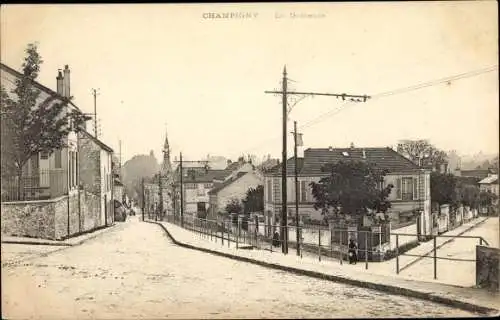 Ak Champigny sur Marne Val de Marne, La Descente